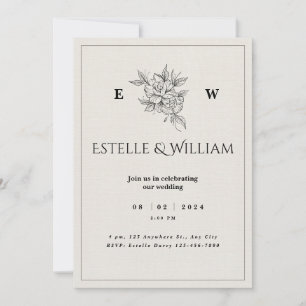 Simple and Affordable Rustic Wedding Invitations