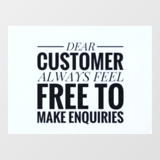 simple and beautiful window cling