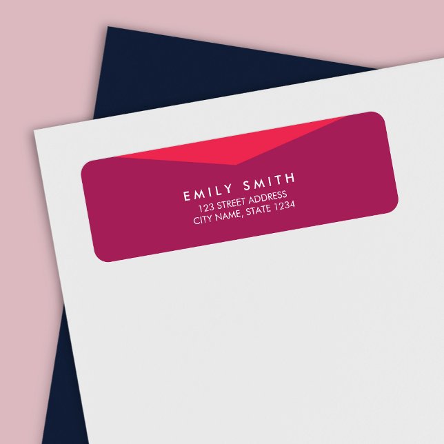Simple and Bold Colour Block Purple & Pink Address (Creator Uploaded)
