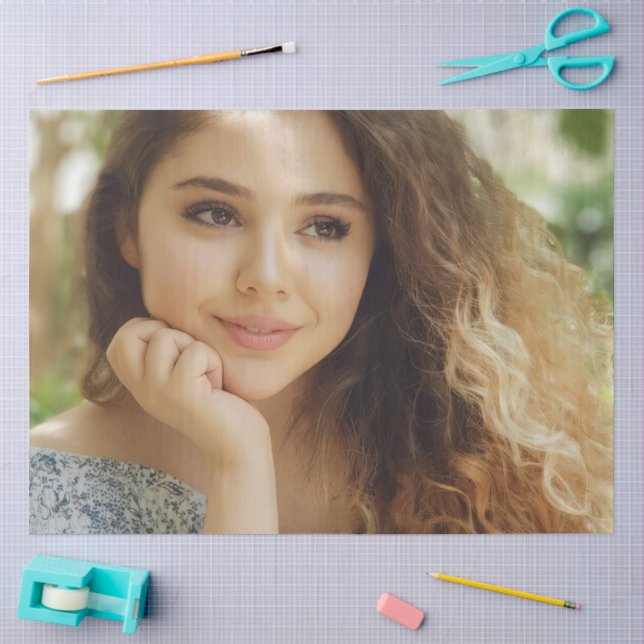 Simple and Chic Personalised Photo Tissue Paper (Craft)
