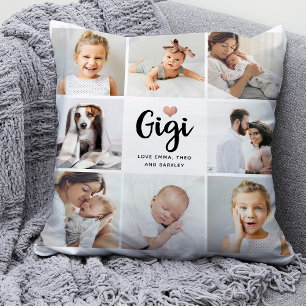 Simple and Chic   Photo Collage and Heart for Gigi Cushion