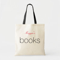 Simple and Chic Red and Black Book Bag