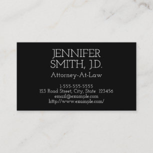Simple and Classy Attorney-At-Law Business Card