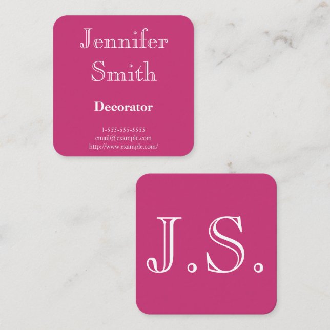 Simple and Classy Decorator Business Card (Front/Back)