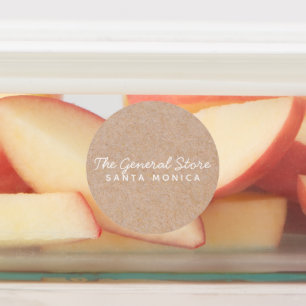 Simple and Clean Kraft Circular Label