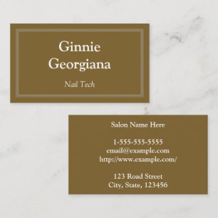 Simple and Customisable Nail Tech Business Card