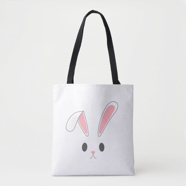 Simple and Cute Easter Bunny Rabbit | Tote Bag (Front)