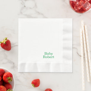Simple and Elegant Baby Shower Napkin
