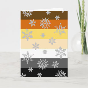 Simple and Elegant Bear Pride Christmas Holiday Card