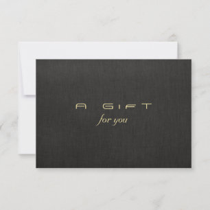 Simple and Elegant Black Gift Certificate
