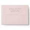 Simple and Elegant Blush Pink | Wedding