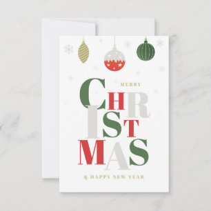 Simple and elegant Christmas greeting card. Card