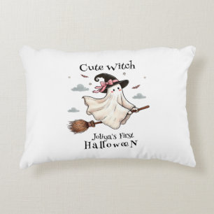 Simple and Elegant Cute witch first Halloween Decorative Cushion