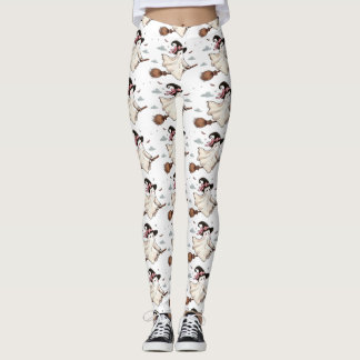 Simple and Elegant Cute witch first Halloween Leggings