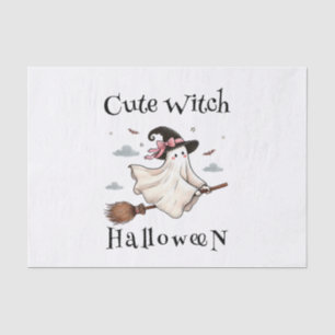 Simple and Elegant Cute witch first Halloween Tissue Paper