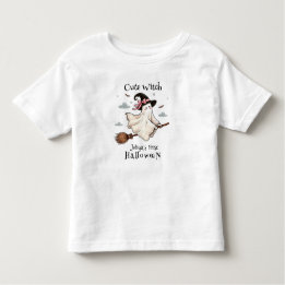 Simple and Elegant Cute witch first Halloween Toddler T-Shirt