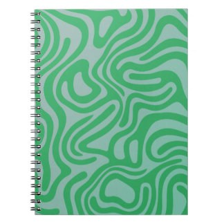 Simple and elegant design abstract spiral notebook