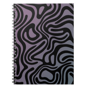 Simple and elegant design abstract spiral notebook