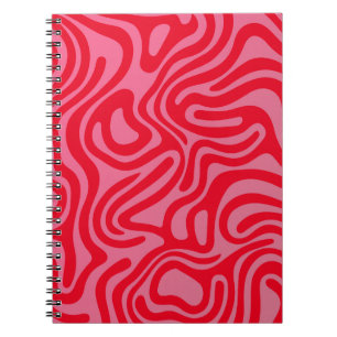 Simple and elegant design abstract spiral notebook