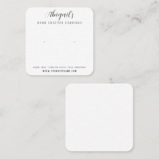 Simple and Elegant Earring Card 