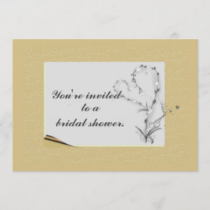 Simple and Elegant Floral Invitation