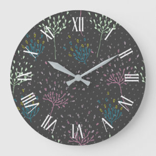 Simple and Elegant Floral   Wall Clock