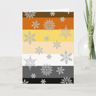 Simple and Elegant Gay Bear Pride Christmas Card