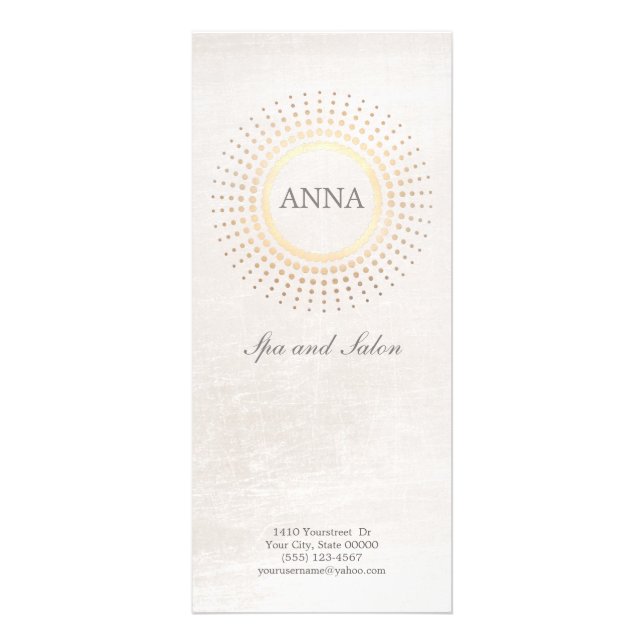 Simple and Elegant Hair Salon and Spa Menu (Front)