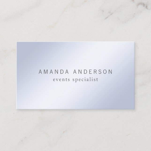 Simple and Elegant Minimalist | Business Card (Front)