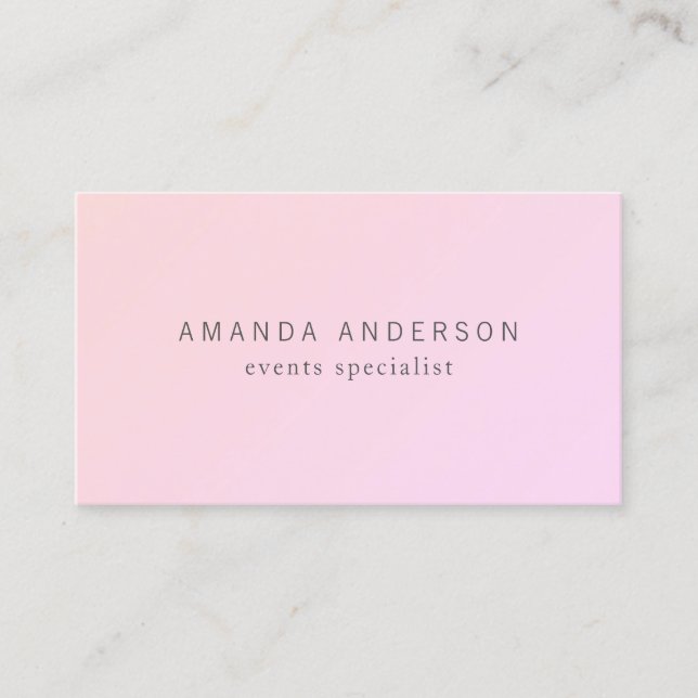Simple and Elegant Minimalist | Business Card (Front)