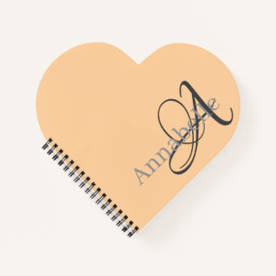 Simple and Elegant Monogram and Name Notebook