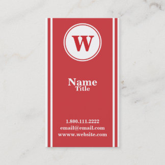 Simple and Elegant Monogram Business Card