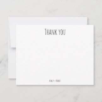Simple and Elegant Personalised Thank You Card