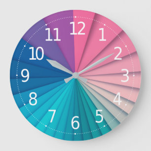 Simple and Elegant Ray of Colours   Wall Clock