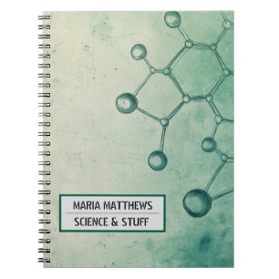 Simple and elegant Science Spiral Photo Notebook