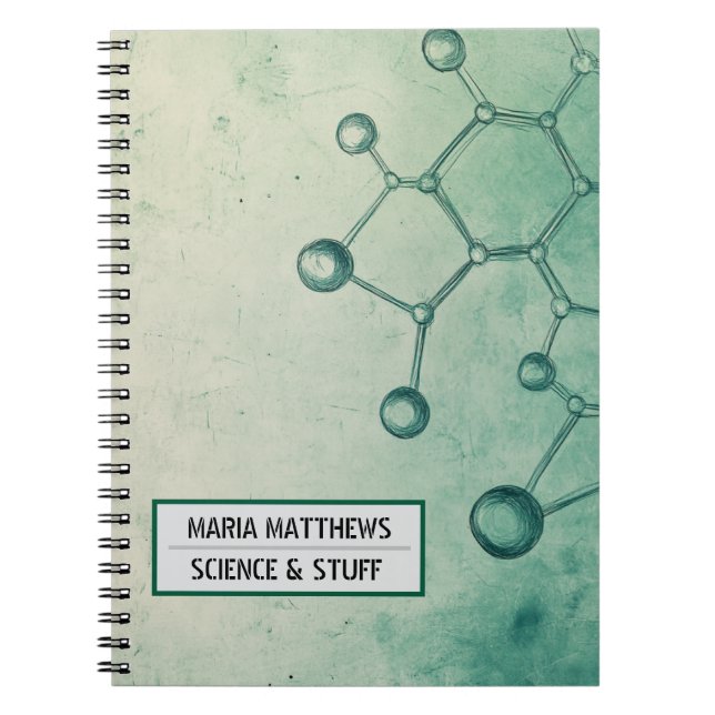 Simple and elegant Science Spiral Photo Notebook (Front)