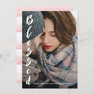 Simple and Elegant Soft Watercolor Christmas Holiday Card