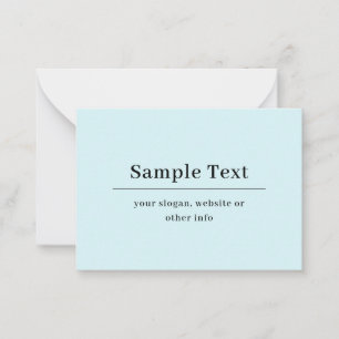Simple and Elegant Text Template   Light Blue