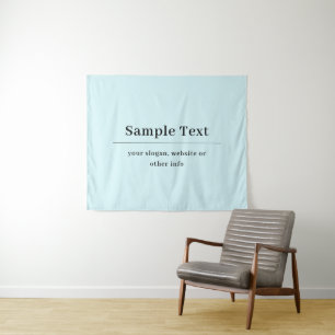 Simple and Elegant Text Template   Light Blue Tapestry