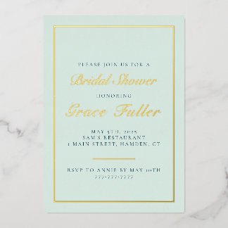 Simple and Elegant Typography Foil Invitation