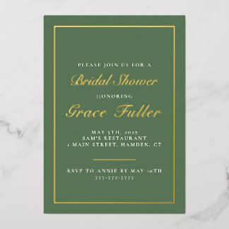 Simple and Elegant Typography Foil Invitation