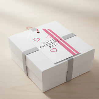 Simple and Elegant Valentine's Day Gift Tag with H