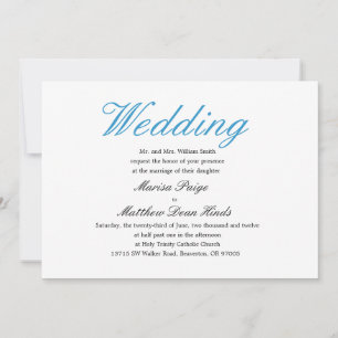 Simple and Elegant Wedding Invitation