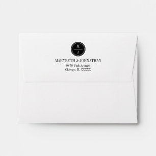 Simple and Elegant Wedding Thank You Envelope