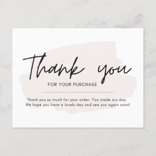 Simple and Minimal Thank You Card