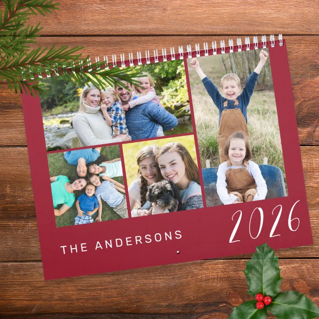 Simple and Minimalist Family Photos 2026 Calendar (Creator Uploaded)