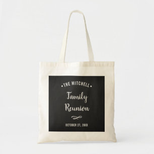 Simple and Modern Family Reunion   Chalkboard Look Tote Bag
