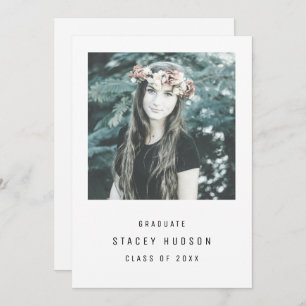 Simple and modern graduation invitation