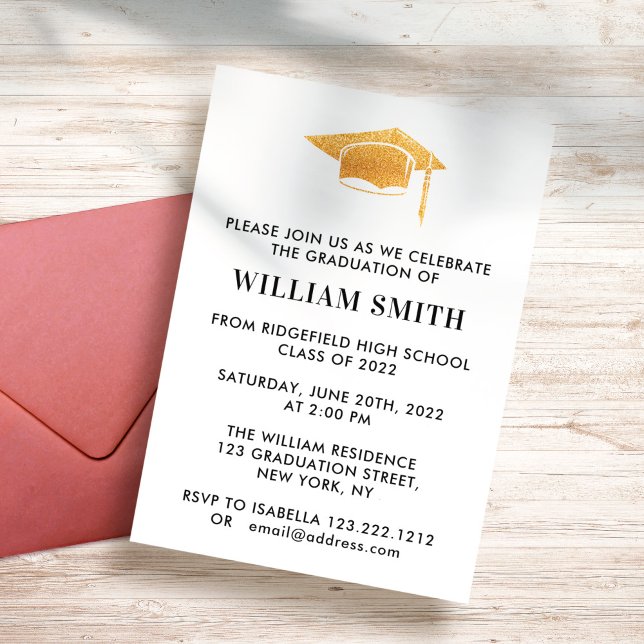 Simple And Modern Graduation Party Invitation (Creator Uploaded)