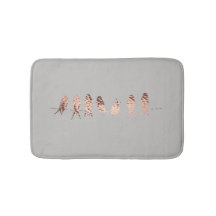 Simple and Modern Grey And Faux Copper Birds